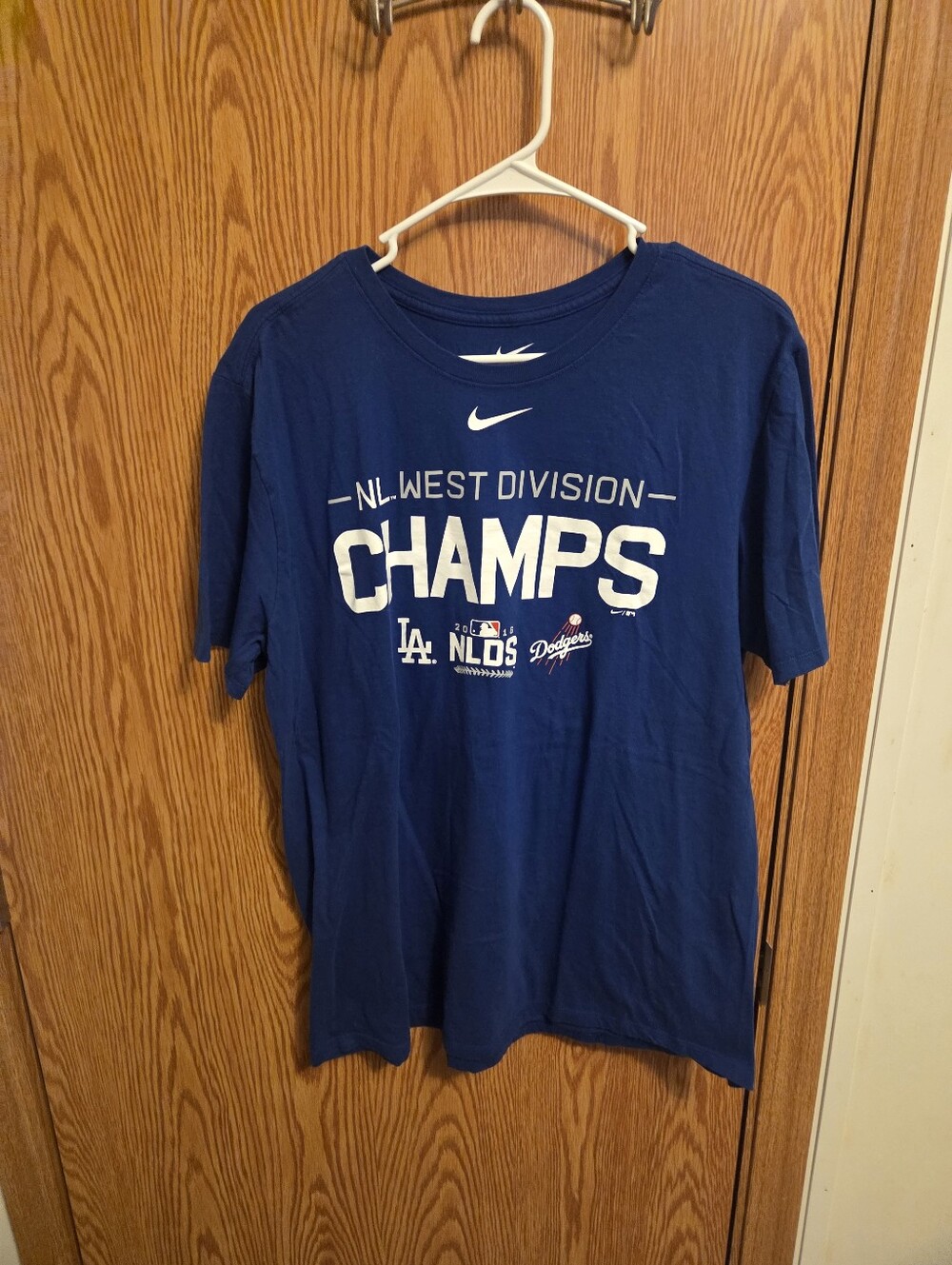 Nike Los Angeles Dodgers 2016 Postseason Shirt Sz XL Men's MLB